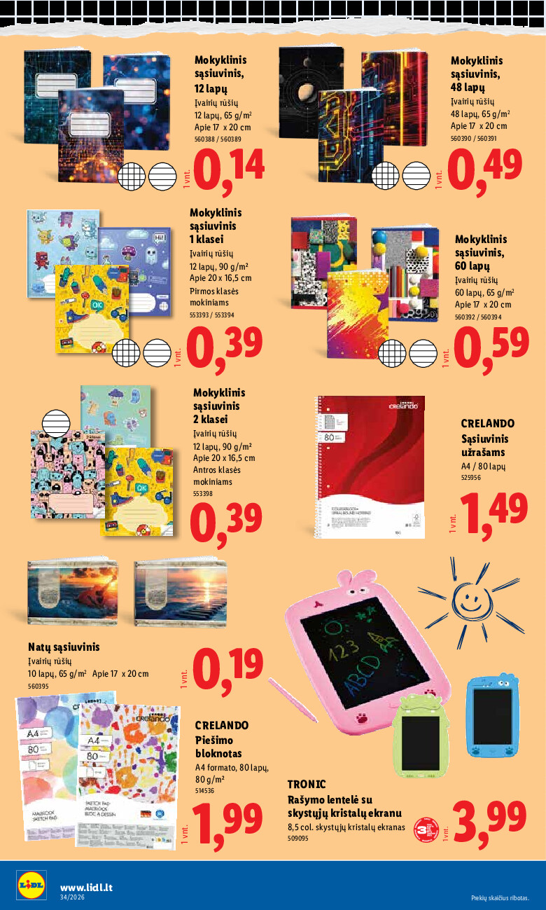 lidl - NE MAISTO PREKIŲ PASIŪLYMAI (2026-08-17 - 2026-08-23) - page: 24