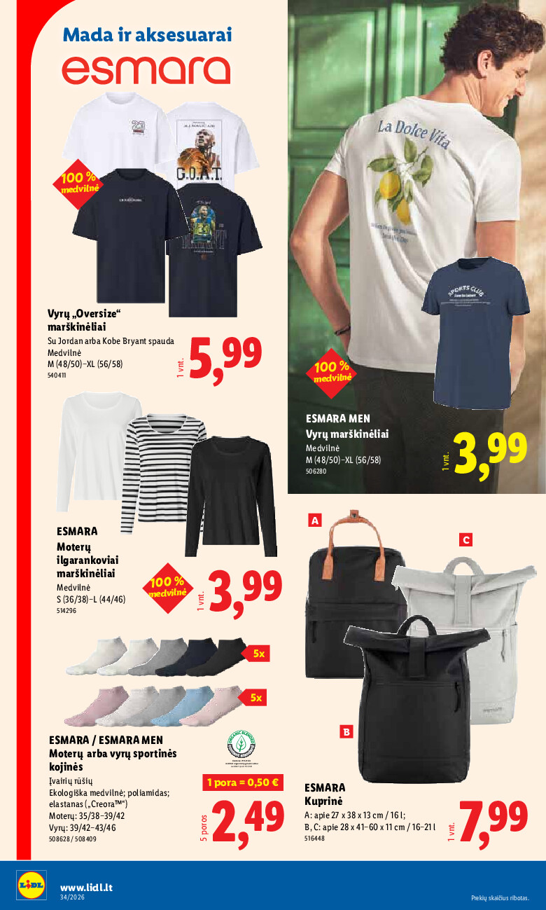 lidl - NE MAISTO PREKIŲ PASIŪLYMAI (2026-08-17 - 2026-08-23) - page: 4