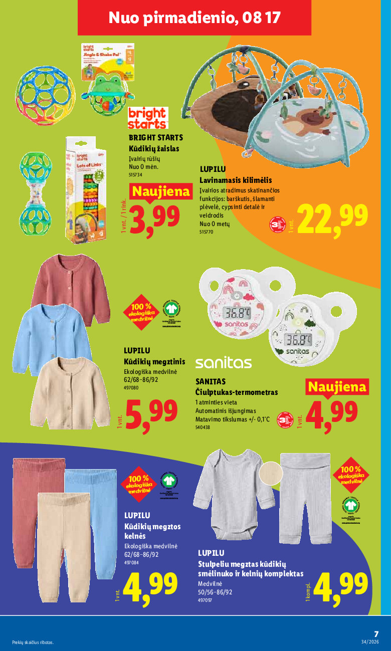 lidl - NE MAISTO PREKIŲ PASIŪLYMAI (2026-08-17 - 2026-08-23) - page: 7