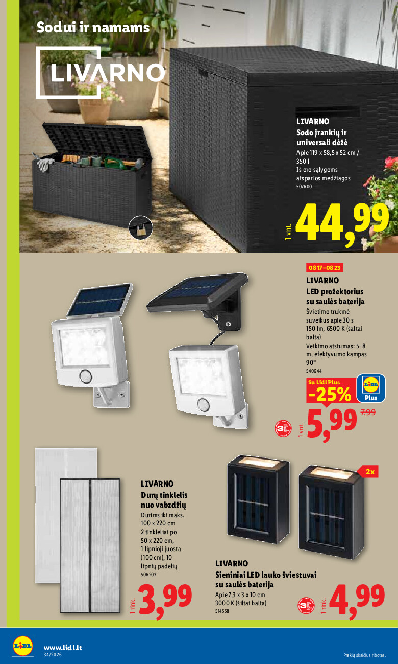 lidl - NE MAISTO PREKIŲ PASIŪLYMAI (2026-08-17 - 2026-08-23) - page: 10
