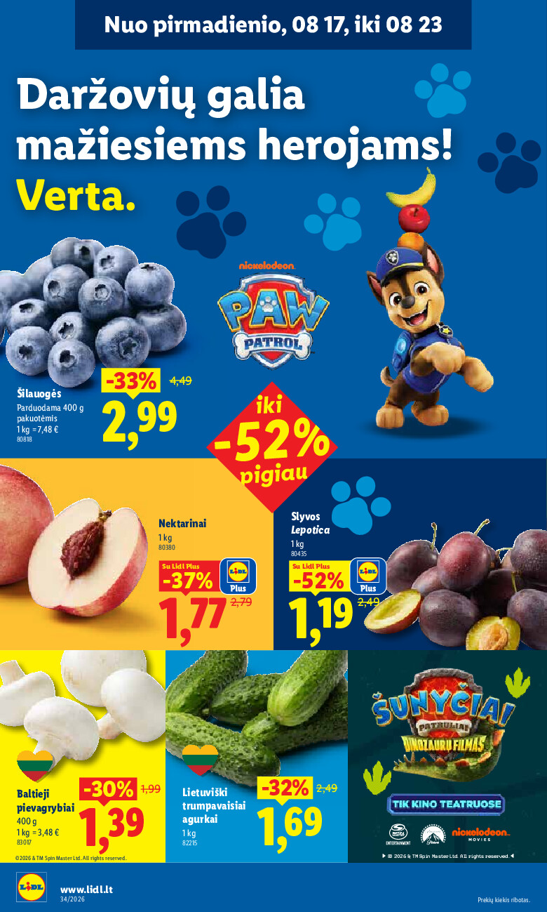 lidl - MAISTO PREKIŲ PASIŪLYMAI (2026-08-17 - 2026-08-23) - page: 2