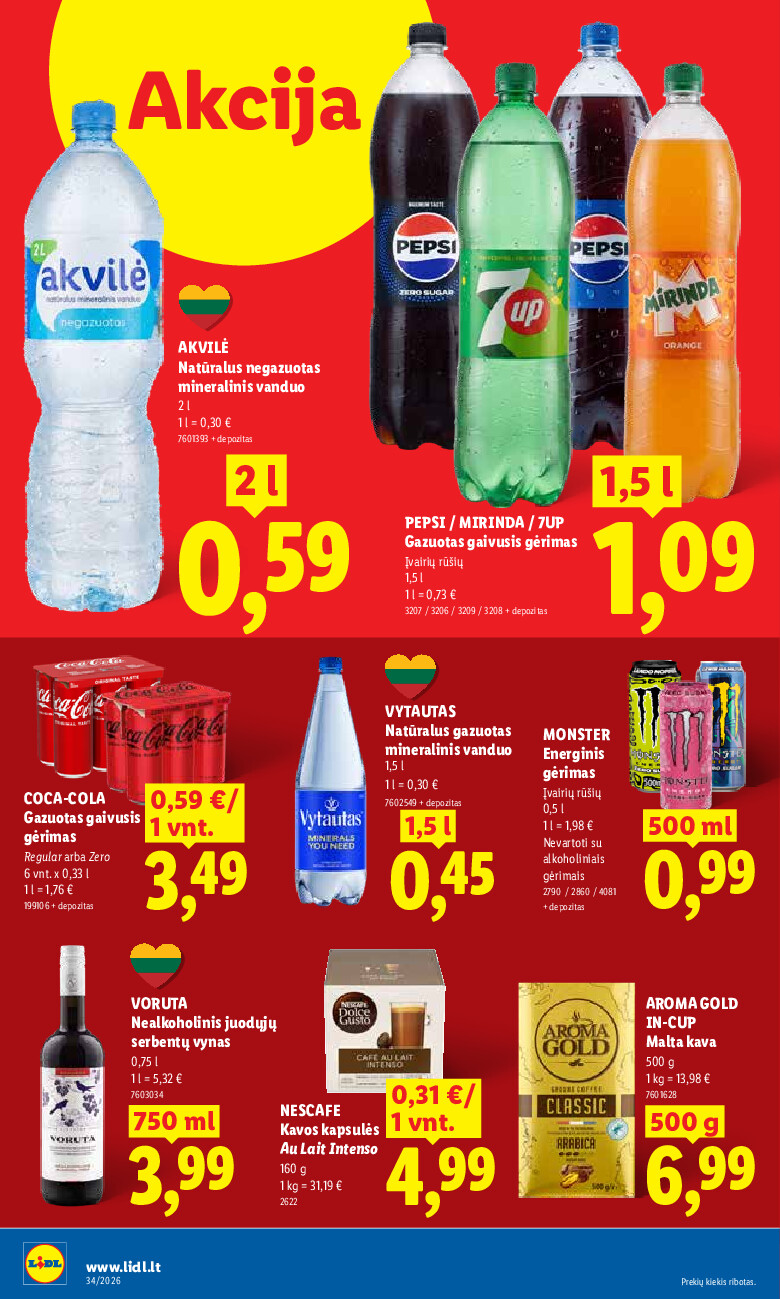lidl - MAISTO PREKIŲ PASIŪLYMAI (2026-08-17 - 2026-08-23) - page: 12