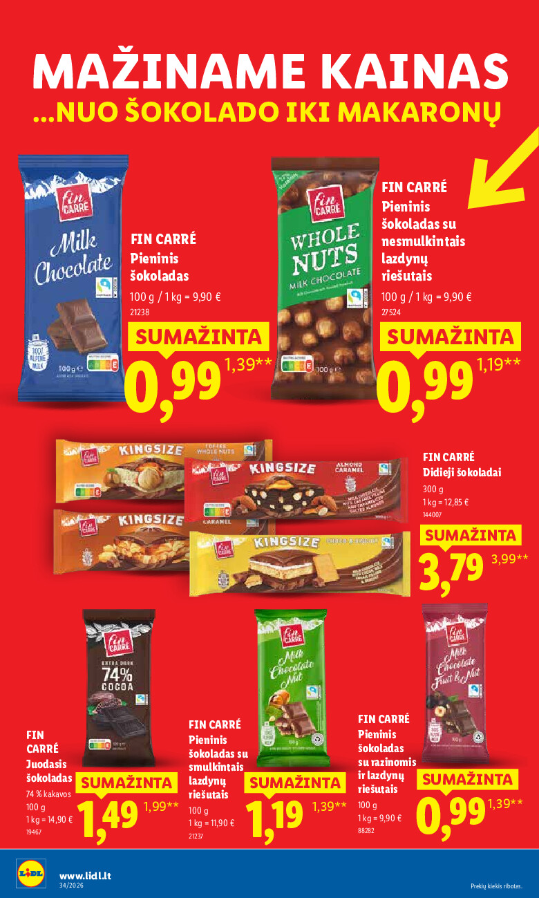 lidl - MAISTO PREKIŲ PASIŪLYMAI (2026-08-17 - 2026-08-23) - page: 14