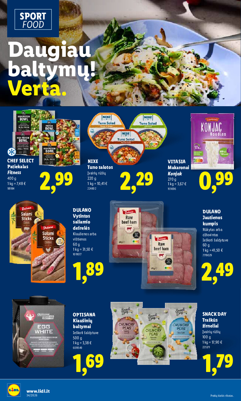 lidl - MAISTO PREKIŲ PASIŪLYMAI (2026-08-17 - 2026-08-23) - page: 16