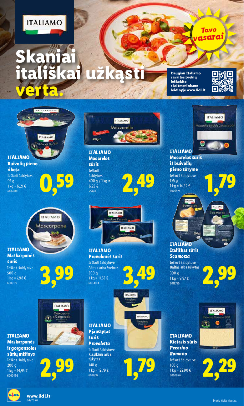 lidl - MAISTO PREKIŲ PASIŪLYMAI (2026-08-17 - 2026-08-23) - page: 20