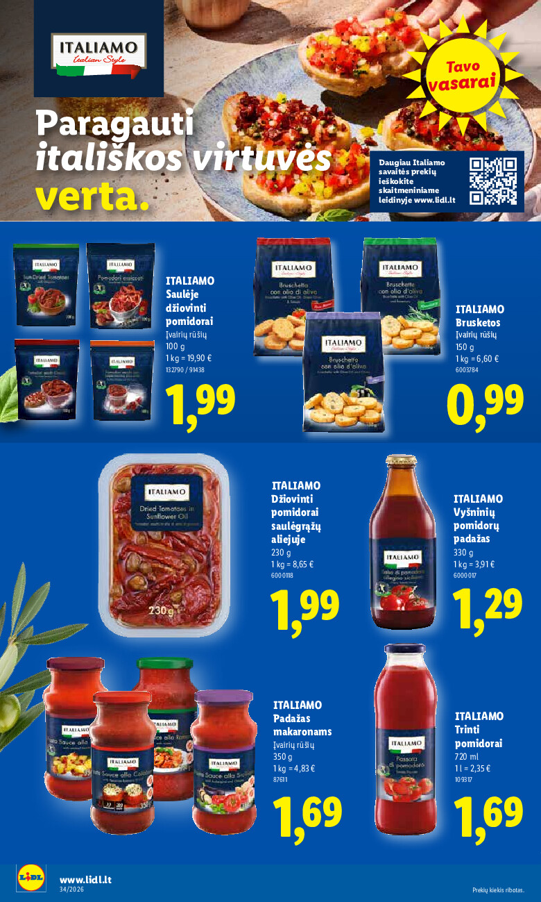 lidl - MAISTO PREKIŲ PASIŪLYMAI (2026-08-17 - 2026-08-23) - page: 26