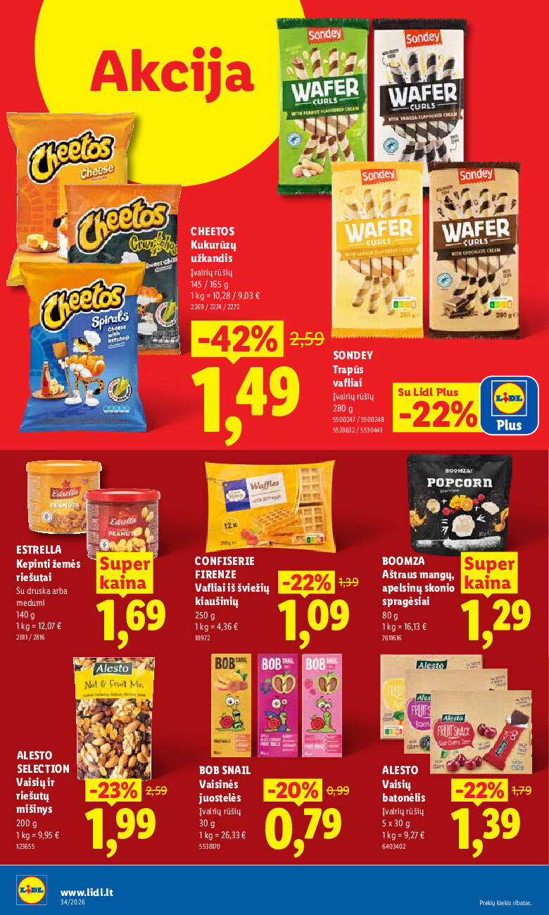 lidl - MAISTO PREKIŲ PASIŪLYMAI (2026-08-17 - 2026-08-23) - page: 36