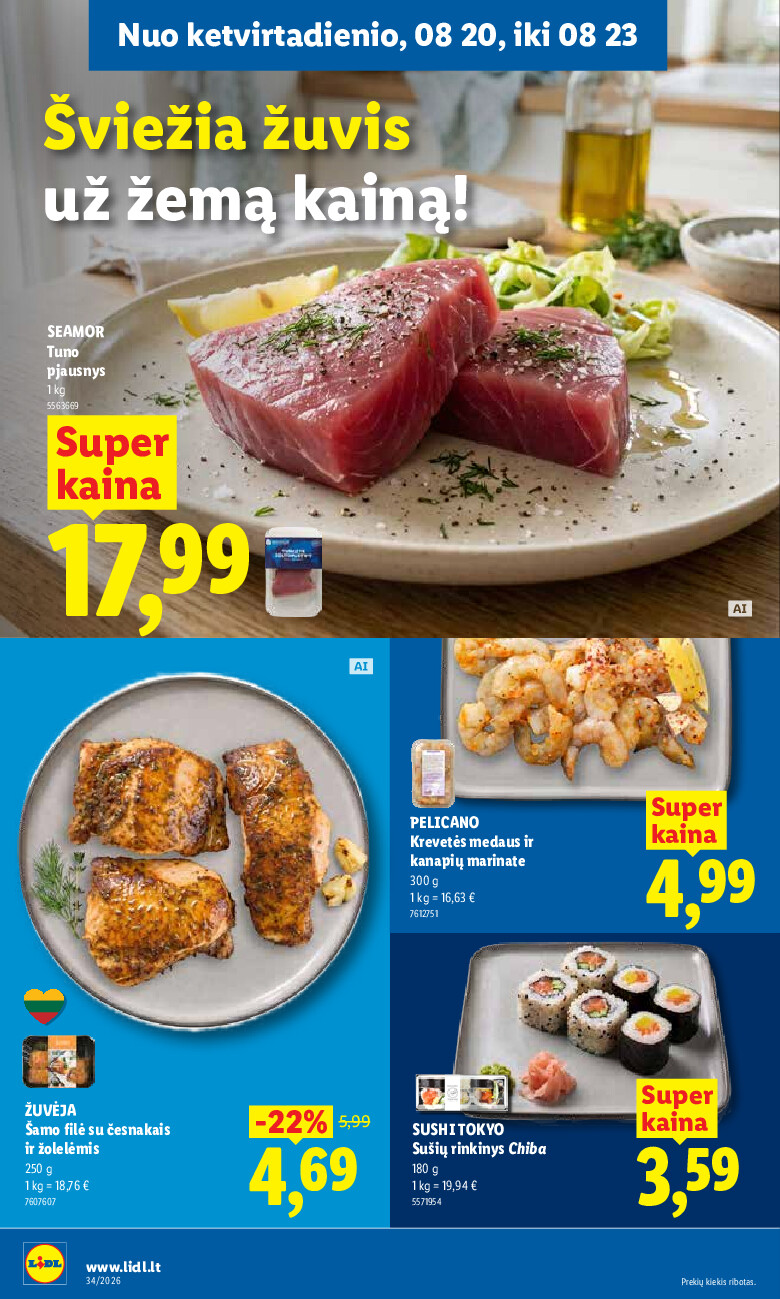 lidl - MAISTO PREKIŲ PASIŪLYMAI (2026-08-17 - 2026-08-23) - page: 40