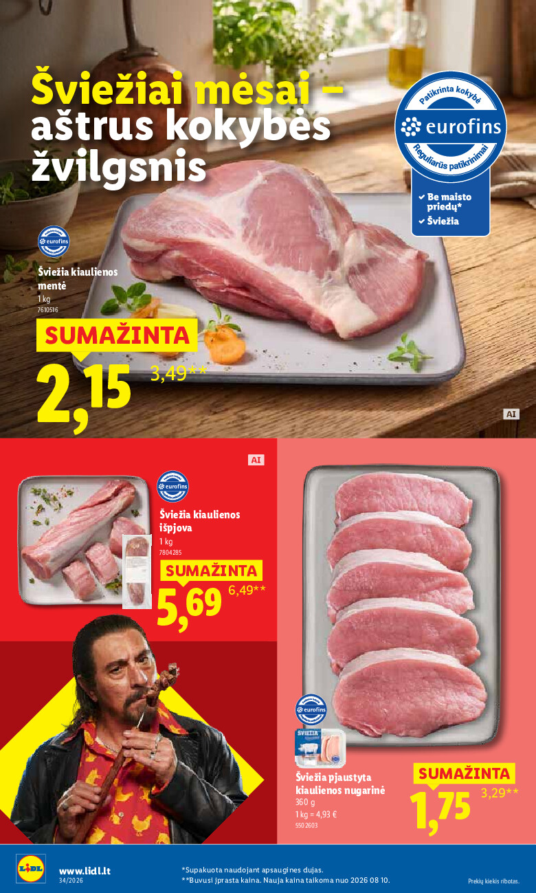 lidl - MAISTO PREKIŲ PASIŪLYMAI (2026-08-17 - 2026-08-23) - page: 6