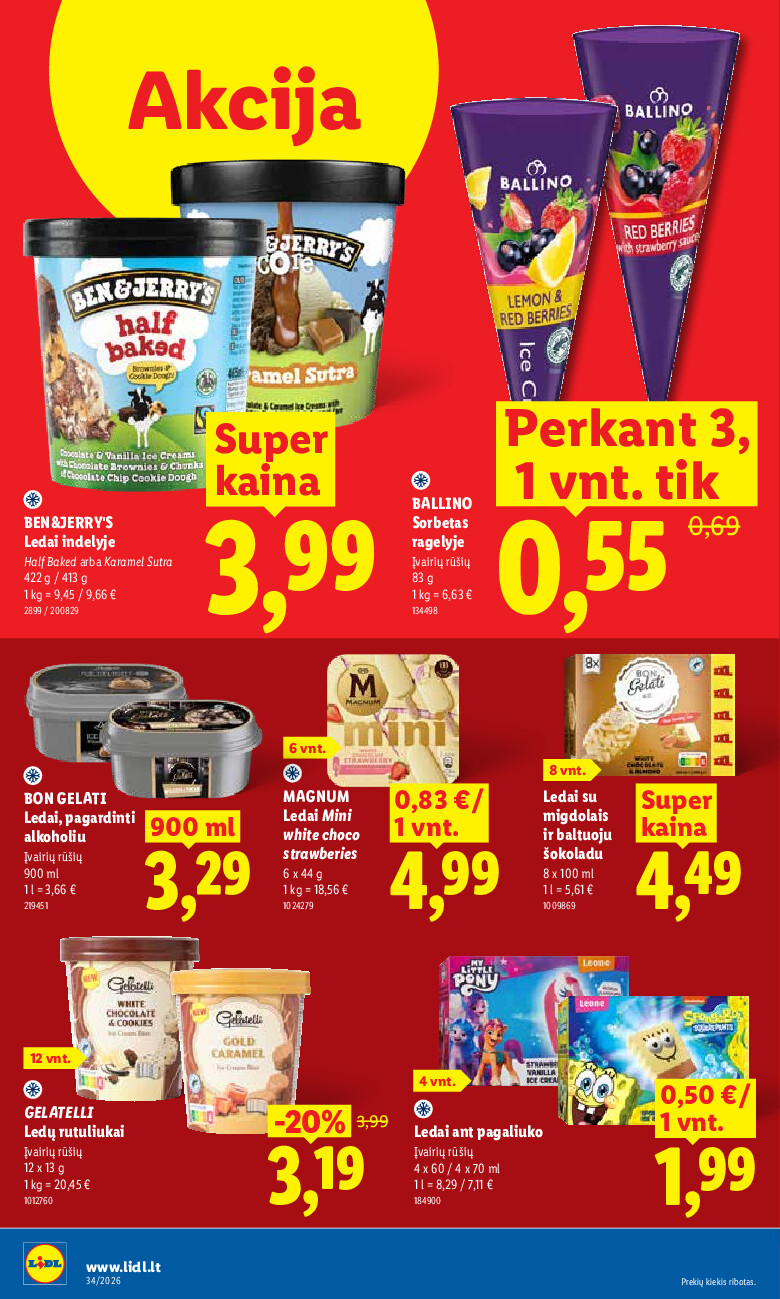 lidl - MAISTO PREKIŲ PASIŪLYMAI (2026-08-17 - 2026-08-23) - page: 10