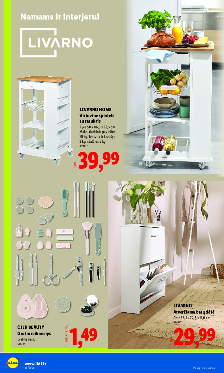 lidl - NE MAISTO PREKIŲ PASIŪLYMAI (2026-08-24 - 2026-08-30) - page: 20