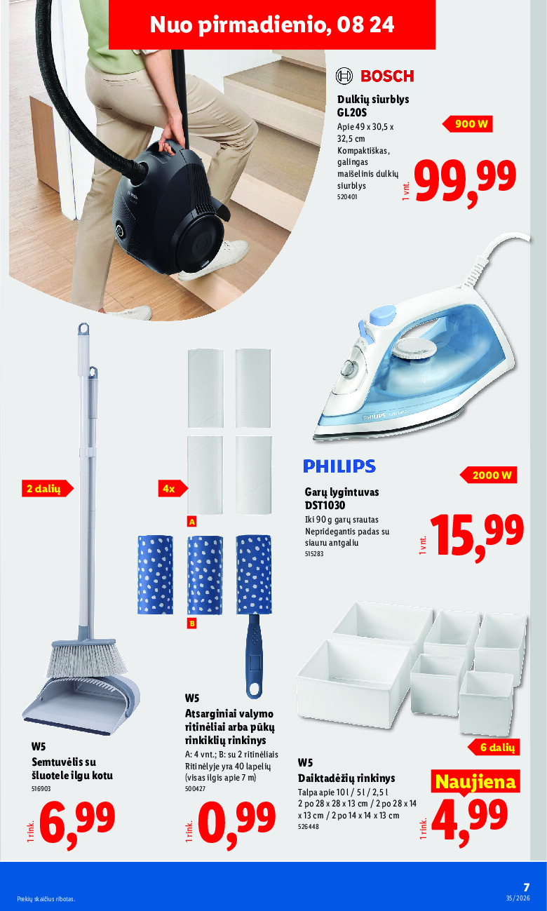 lidl - NE MAISTO PREKIŲ PASIŪLYMAI (2026-08-24 - 2026-08-30) - page: 7