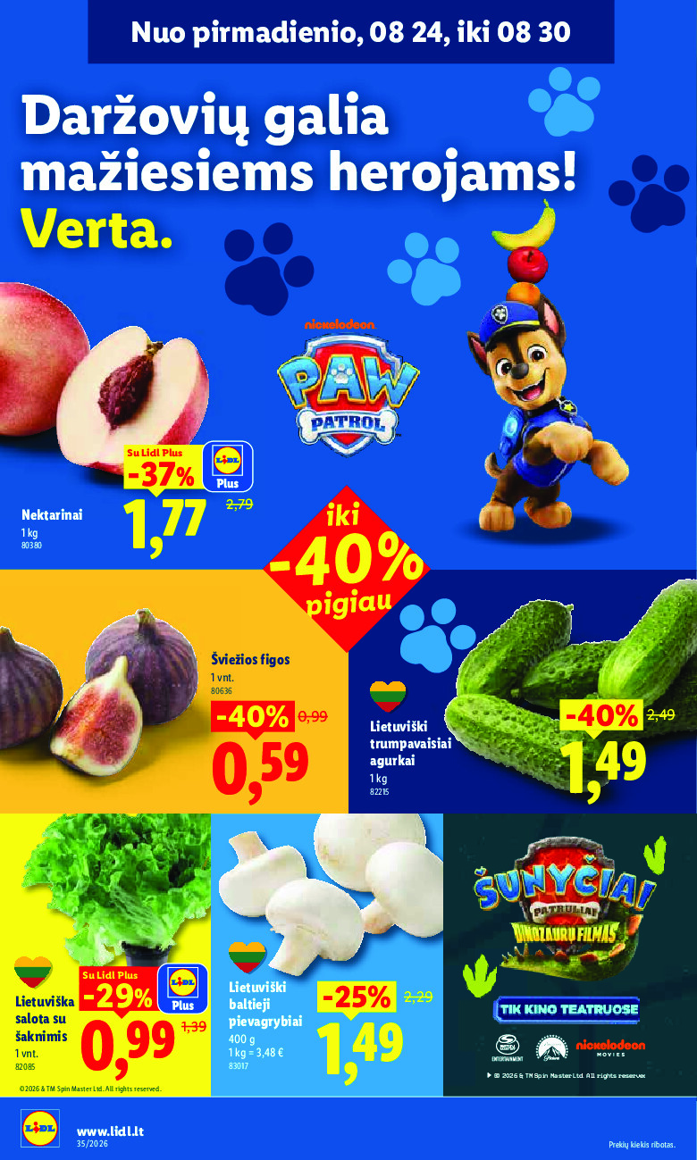 lidl - MAISTO PREKIŲ PASIŪLYMAI (2026-08-24 - 2026-08-30) - page: 2