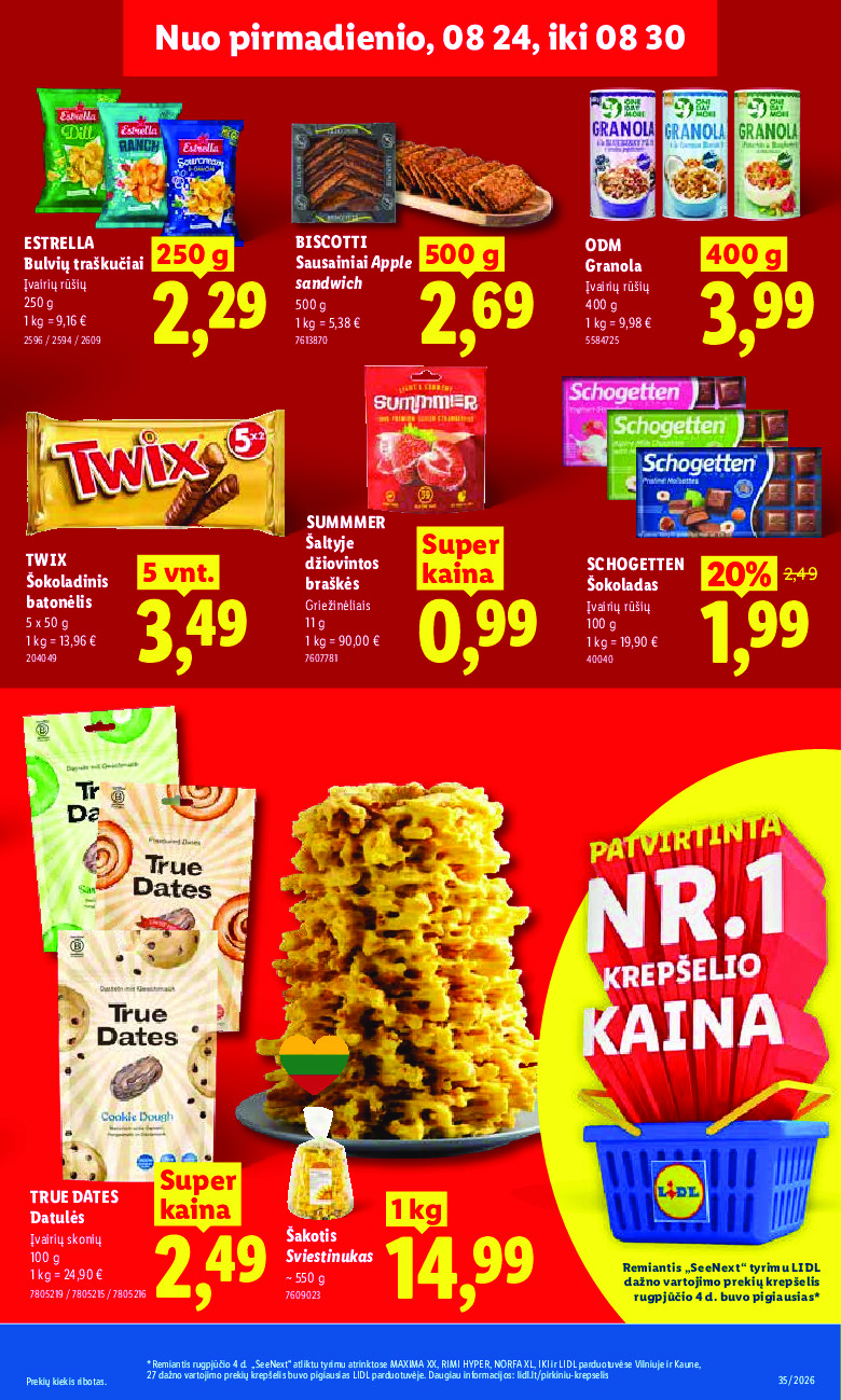 lidl - MAISTO PREKIŲ PASIŪLYMAI (2026-08-24 - 2026-08-30) - page: 13