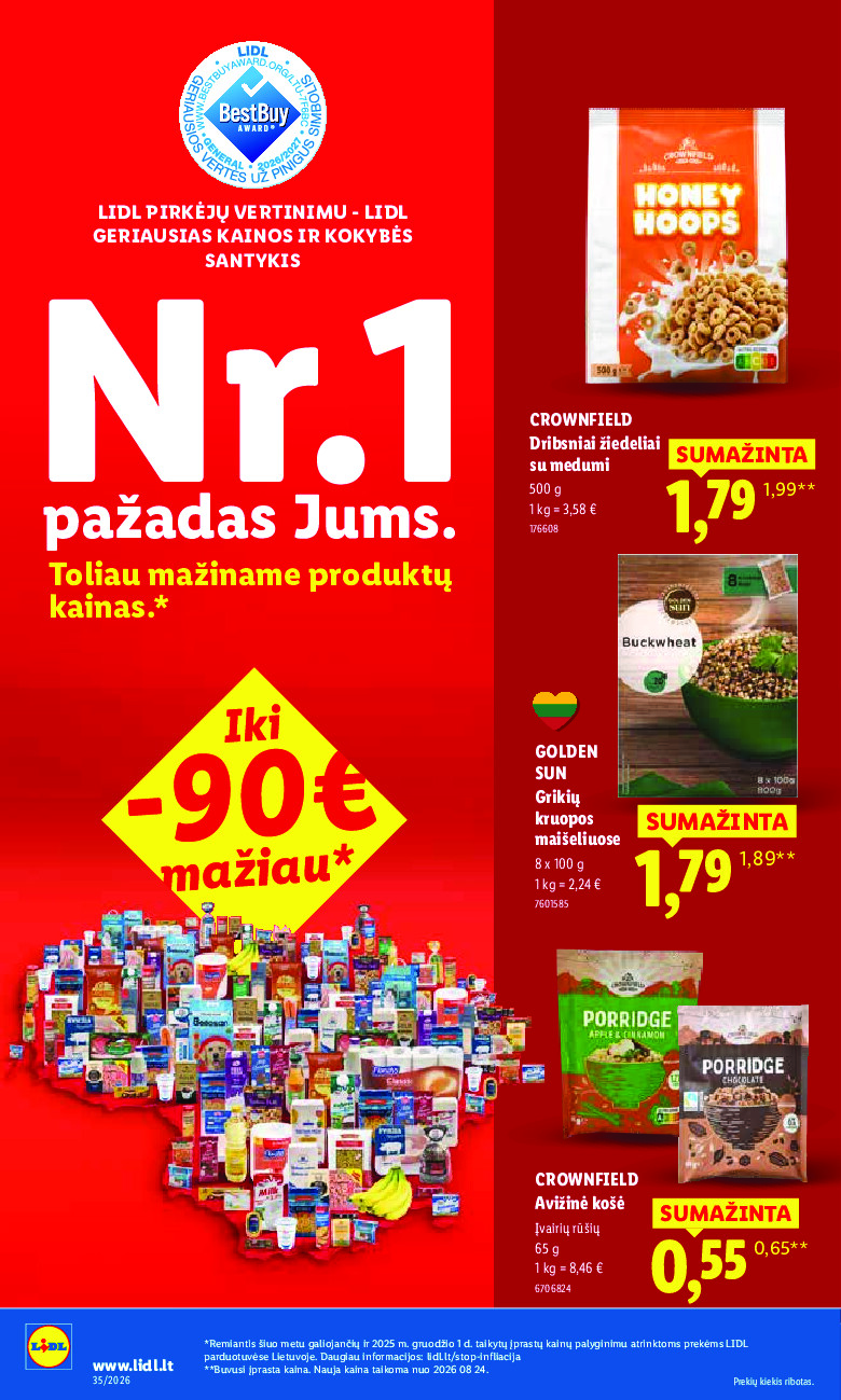 lidl - MAISTO PREKIŲ PASIŪLYMAI (2026-08-24 - 2026-08-30) - page: 16