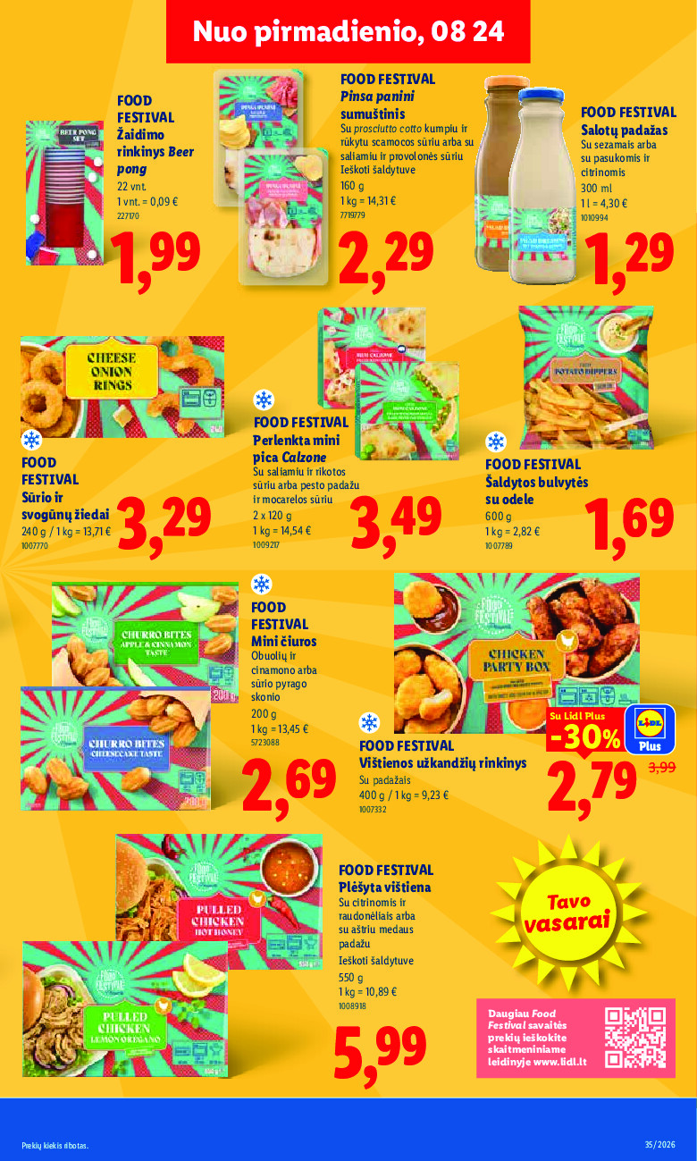 lidl - MAISTO PREKIŲ PASIŪLYMAI (2026-08-24 - 2026-08-30) - page: 19