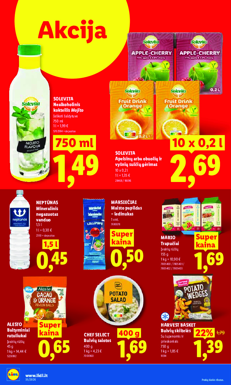 lidl - MAISTO PREKIŲ PASIŪLYMAI (2026-08-24 - 2026-08-30) - page: 22