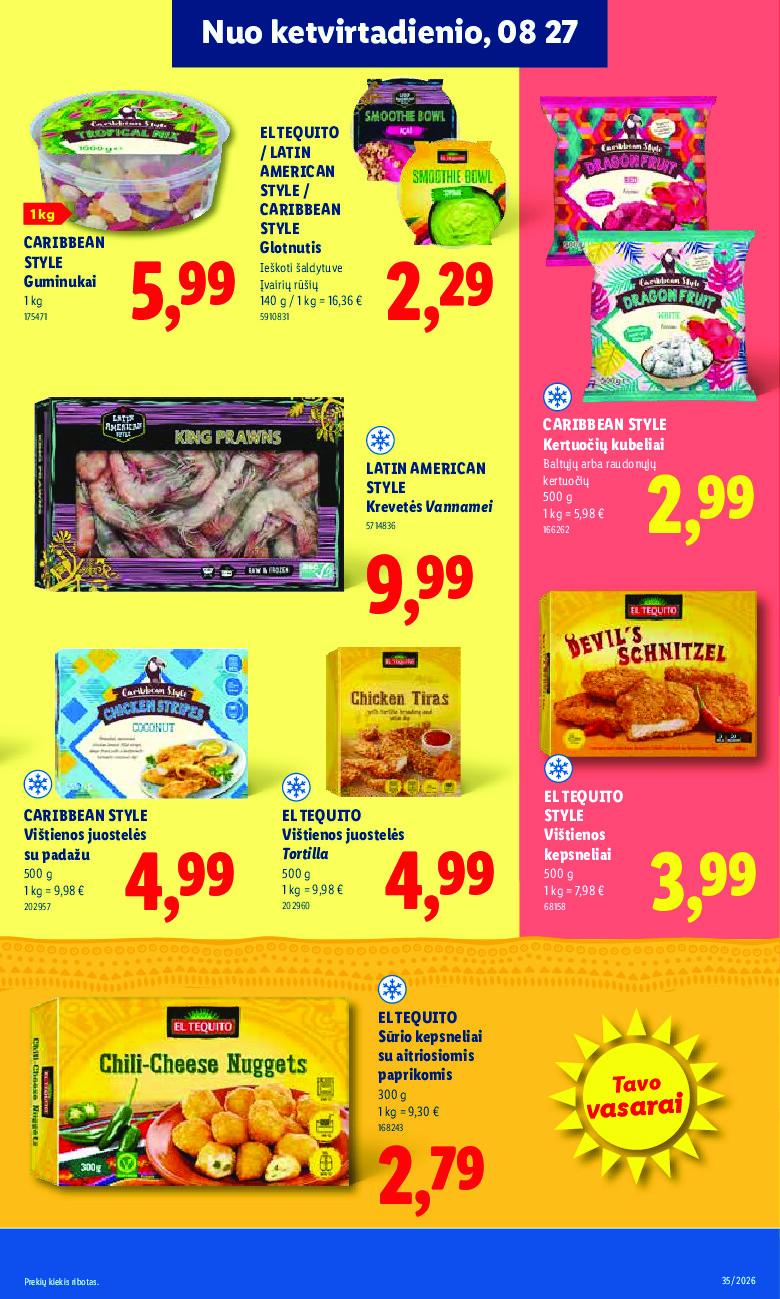 lidl - MAISTO PREKIŲ PASIŪLYMAI (2026-08-24 - 2026-08-30) - page: 27