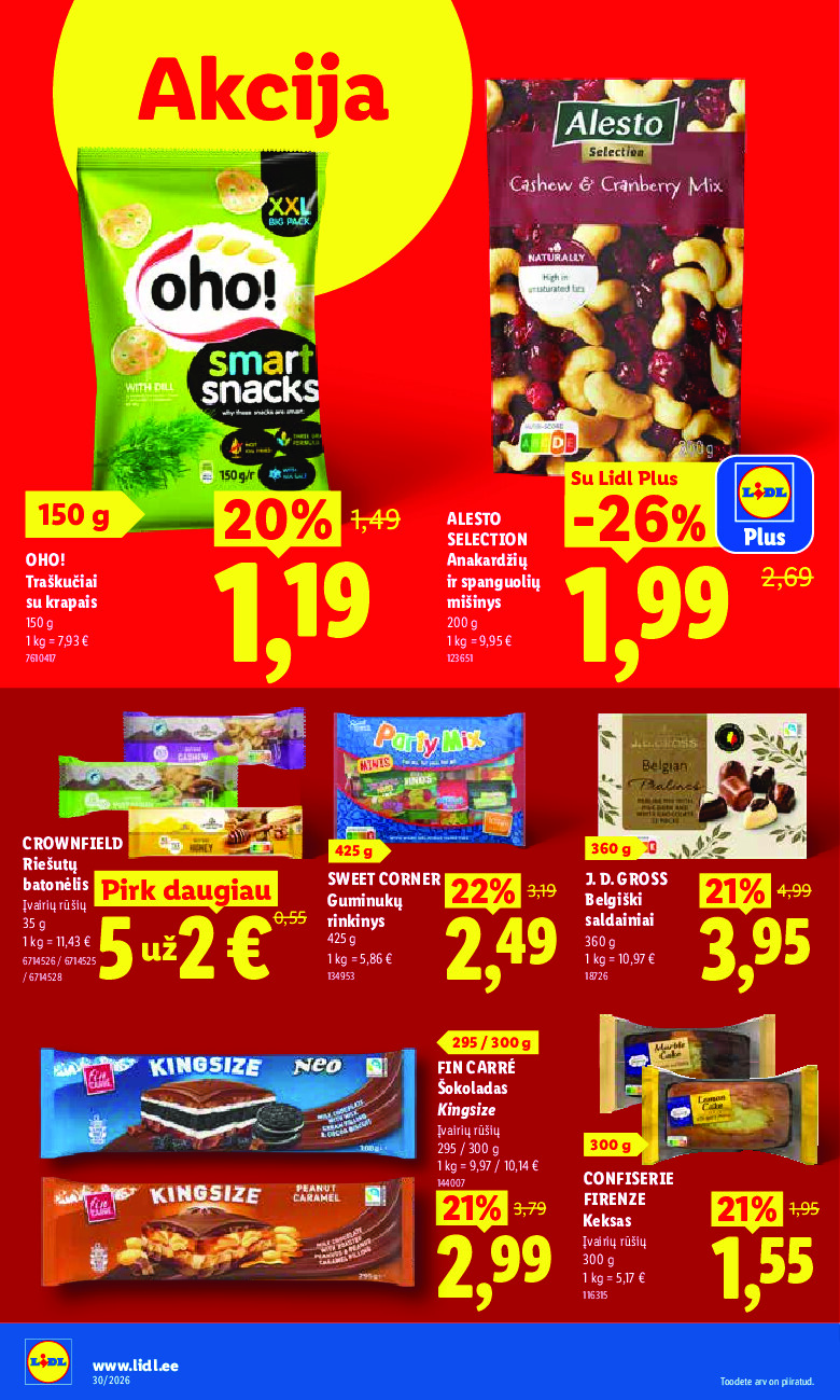 lidl - MAISTO PREKIŲ PASIŪLYMAI (2026-08-24 - 2026-08-30) - page: 32