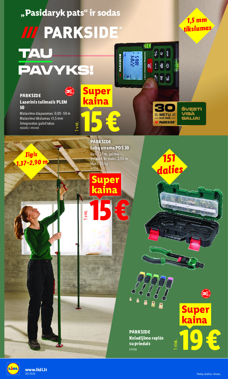 lidl - NE MAISTO PREKIŲ PASIŪLYMAI (2026-08-31 - 2026-09-06) - page: 12
