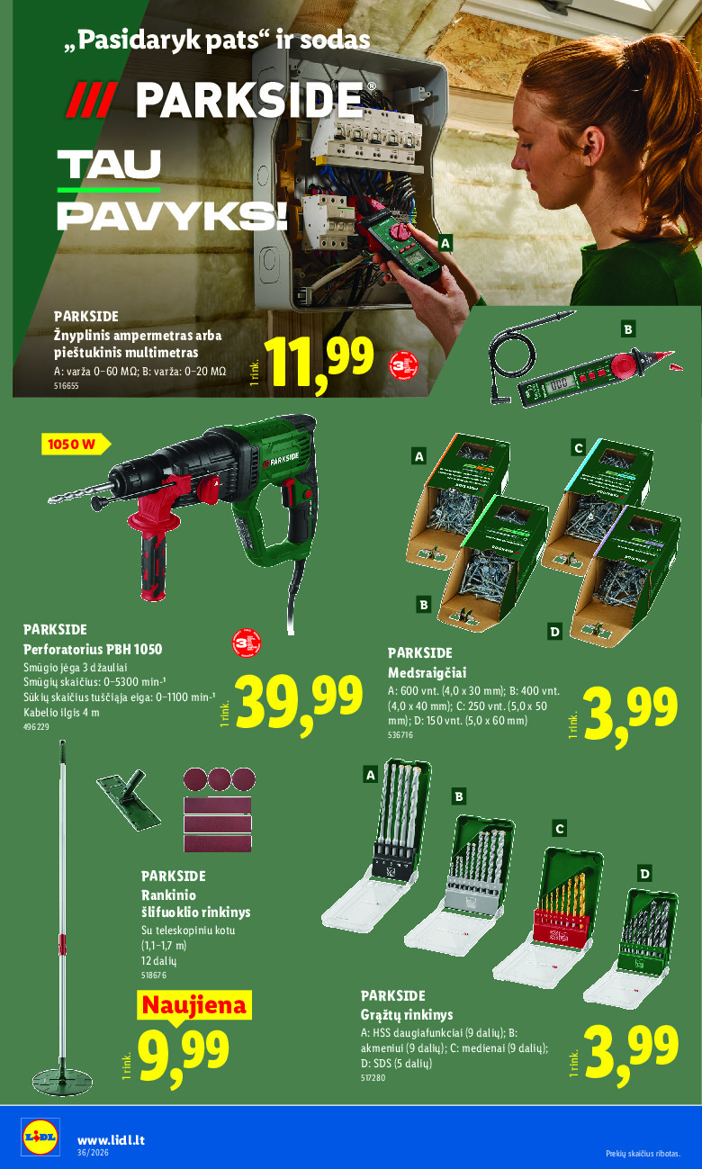 lidl - NE MAISTO PREKIŲ PASIŪLYMAI (2026-08-31 - 2026-09-06) - page: 14