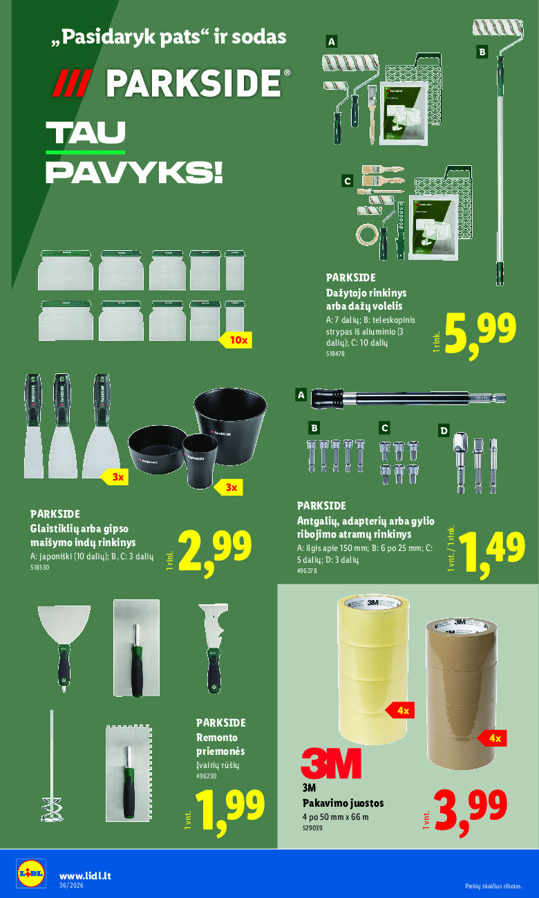 lidl - NE MAISTO PREKIŲ PASIŪLYMAI (2026-08-31 - 2026-09-06) - page: 16