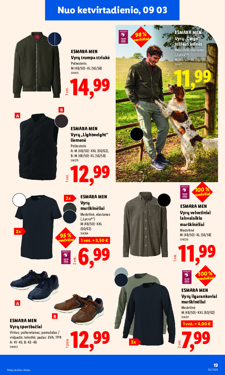 lidl - NE MAISTO PREKIŲ PASIŪLYMAI (2026-08-31 - 2026-09-06) - page: 19