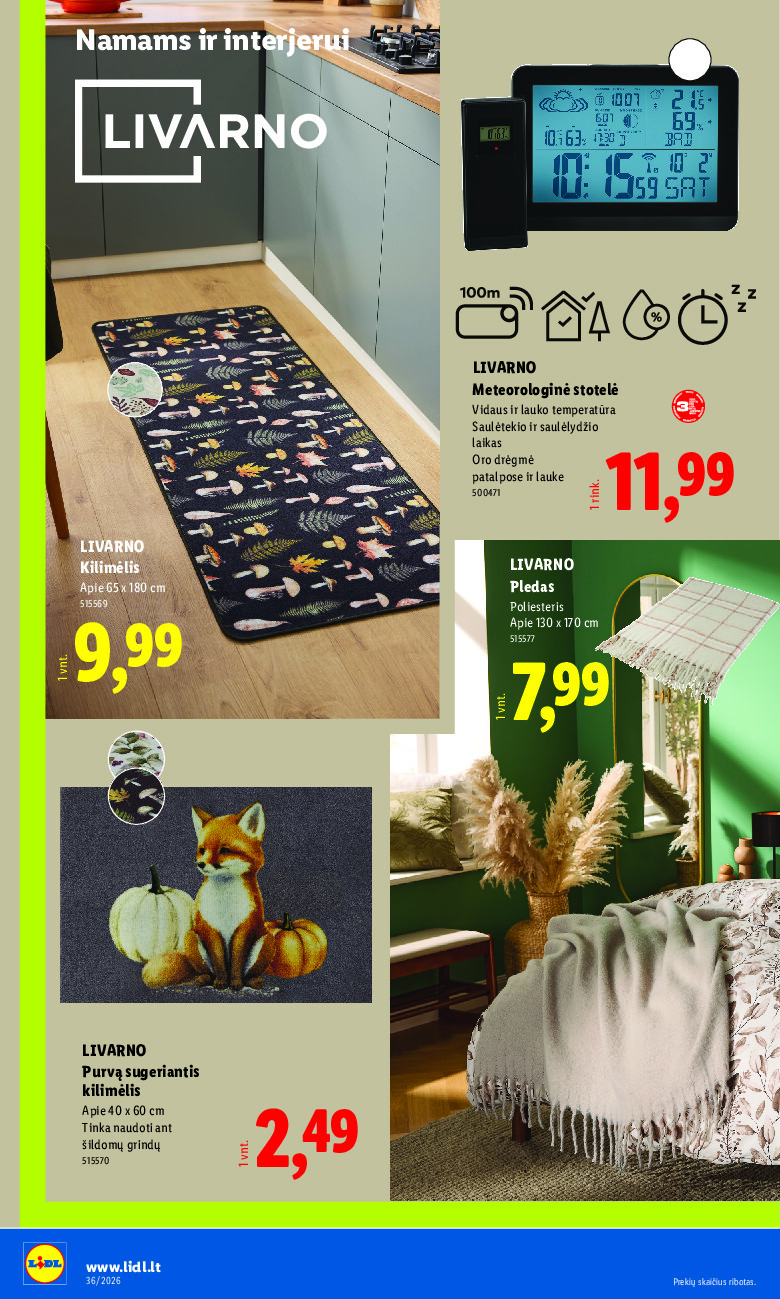 lidl - NE MAISTO PREKIŲ PASIŪLYMAI (2026-08-31 - 2026-09-06) - page: 24