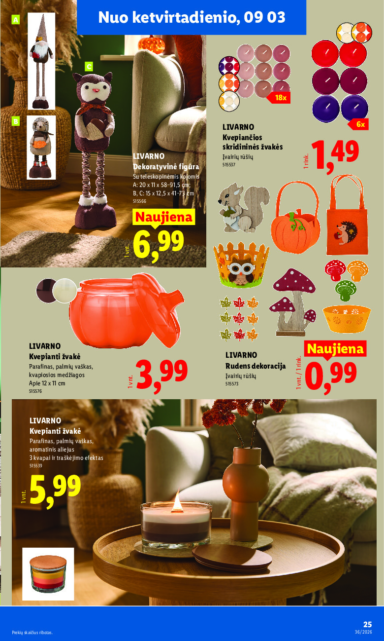 lidl - NE MAISTO PREKIŲ PASIŪLYMAI (2026-08-31 - 2026-09-06) - page: 25