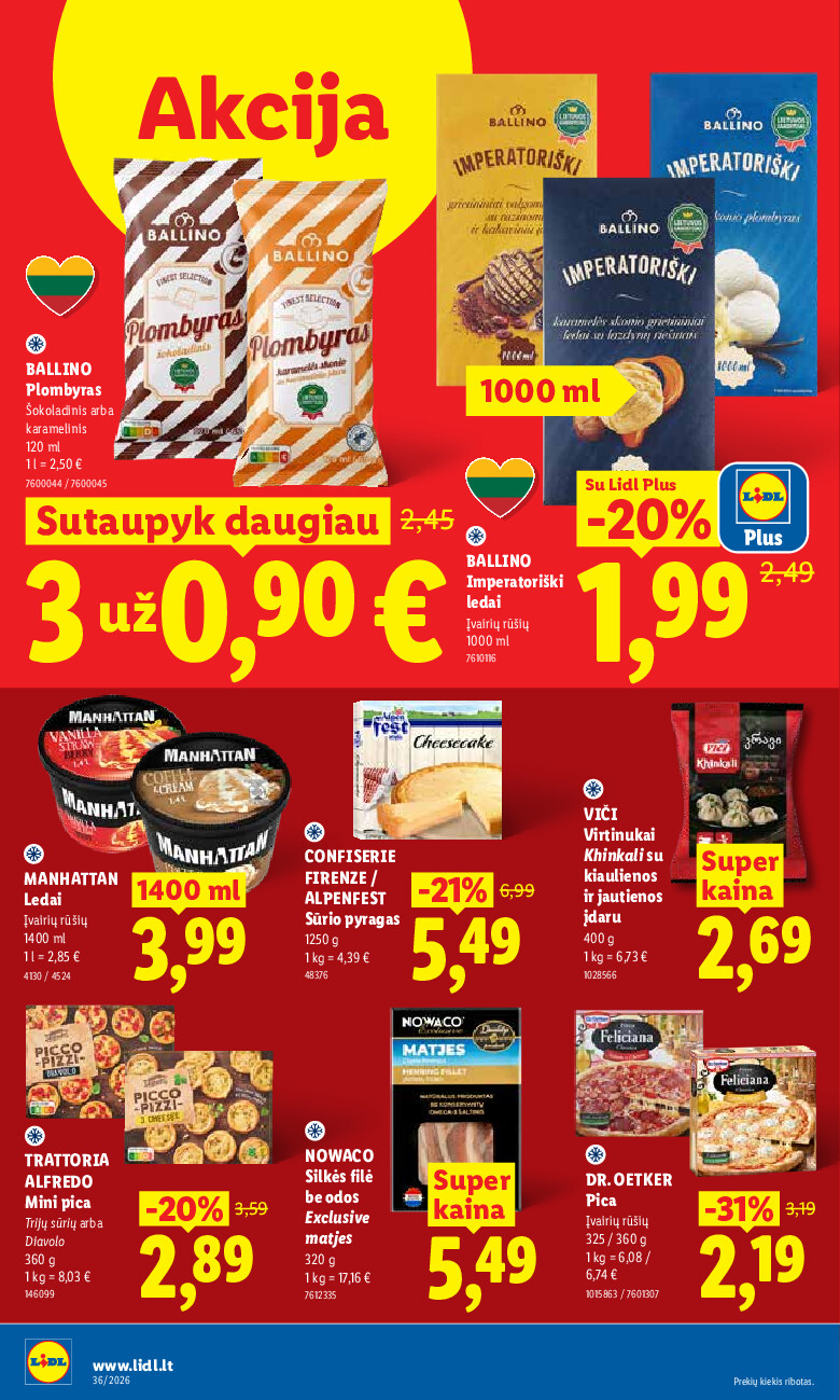 lidl - MAISTO PREKIŲ PASIŪLYMAI (2026-08-31 - 2026-09-06) - page: 12