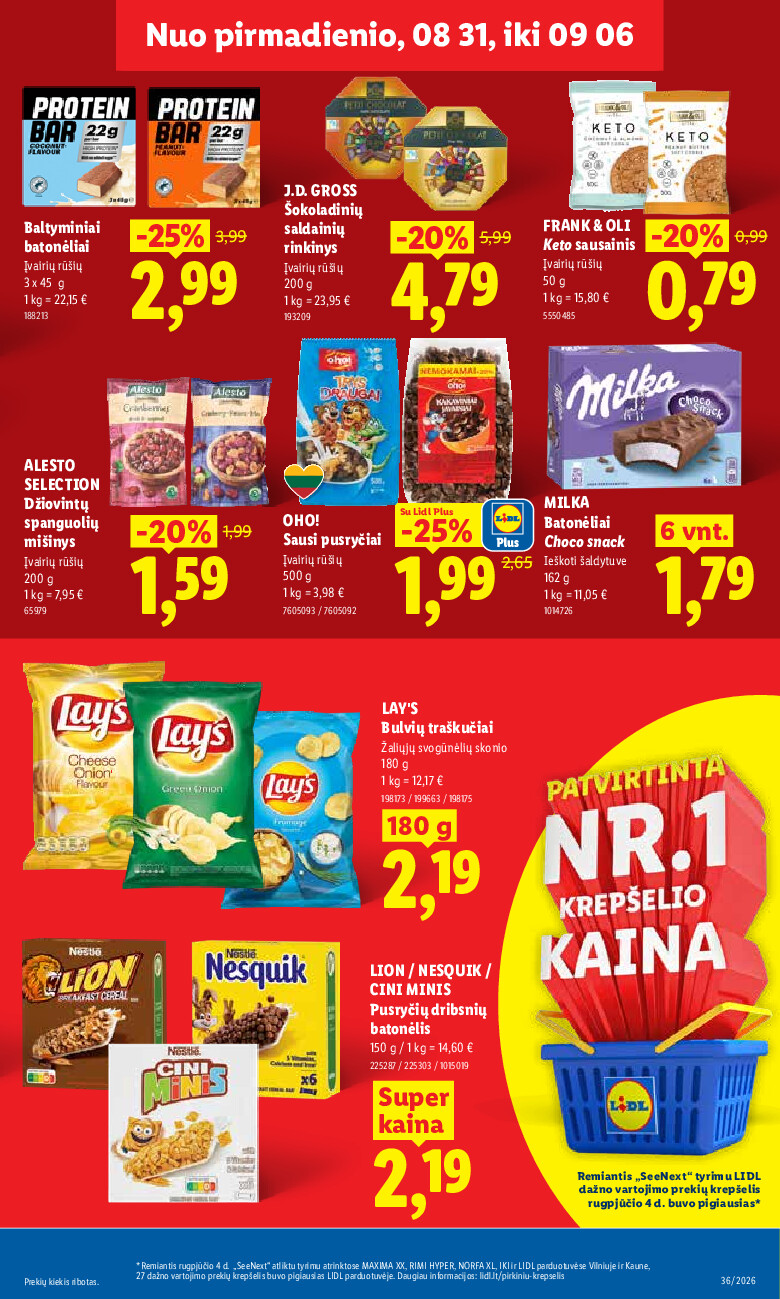 lidl - MAISTO PREKIŲ PASIŪLYMAI (2026-08-31 - 2026-09-06) - page: 13