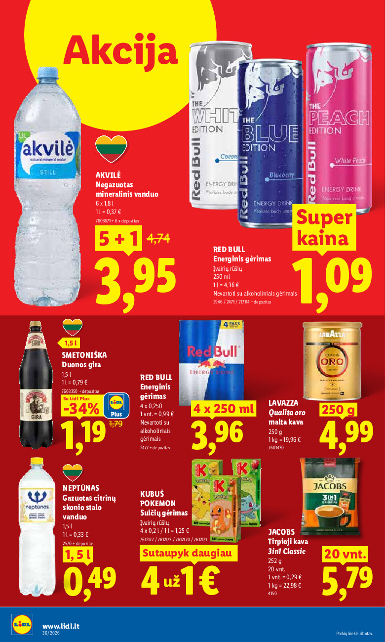 lidl - MAISTO PREKIŲ PASIŪLYMAI (2026-08-31 - 2026-09-06) - page: 14