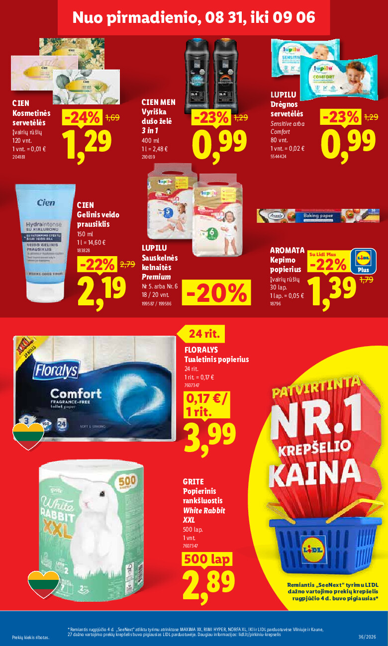 lidl - MAISTO PREKIŲ PASIŪLYMAI (2026-08-31 - 2026-09-06) - page: 15