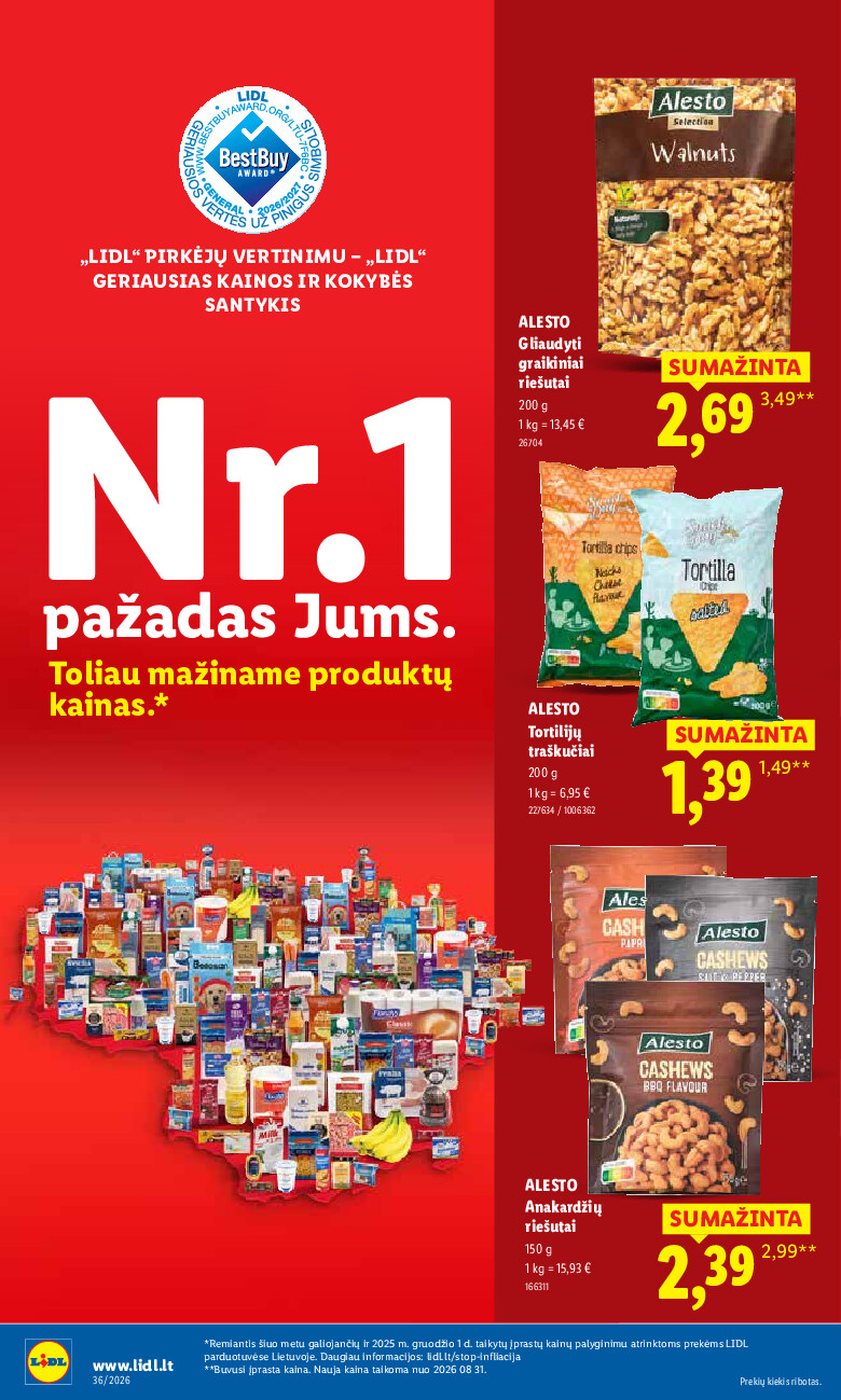 lidl - MAISTO PREKIŲ PASIŪLYMAI (2026-08-31 - 2026-09-06) - page: 18