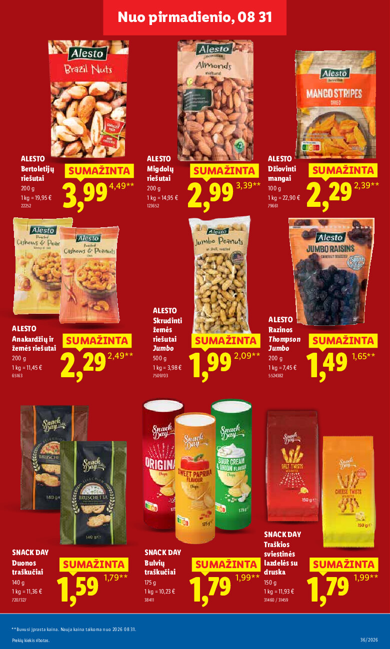 lidl - MAISTO PREKIŲ PASIŪLYMAI (2026-08-31 - 2026-09-06) - page: 19