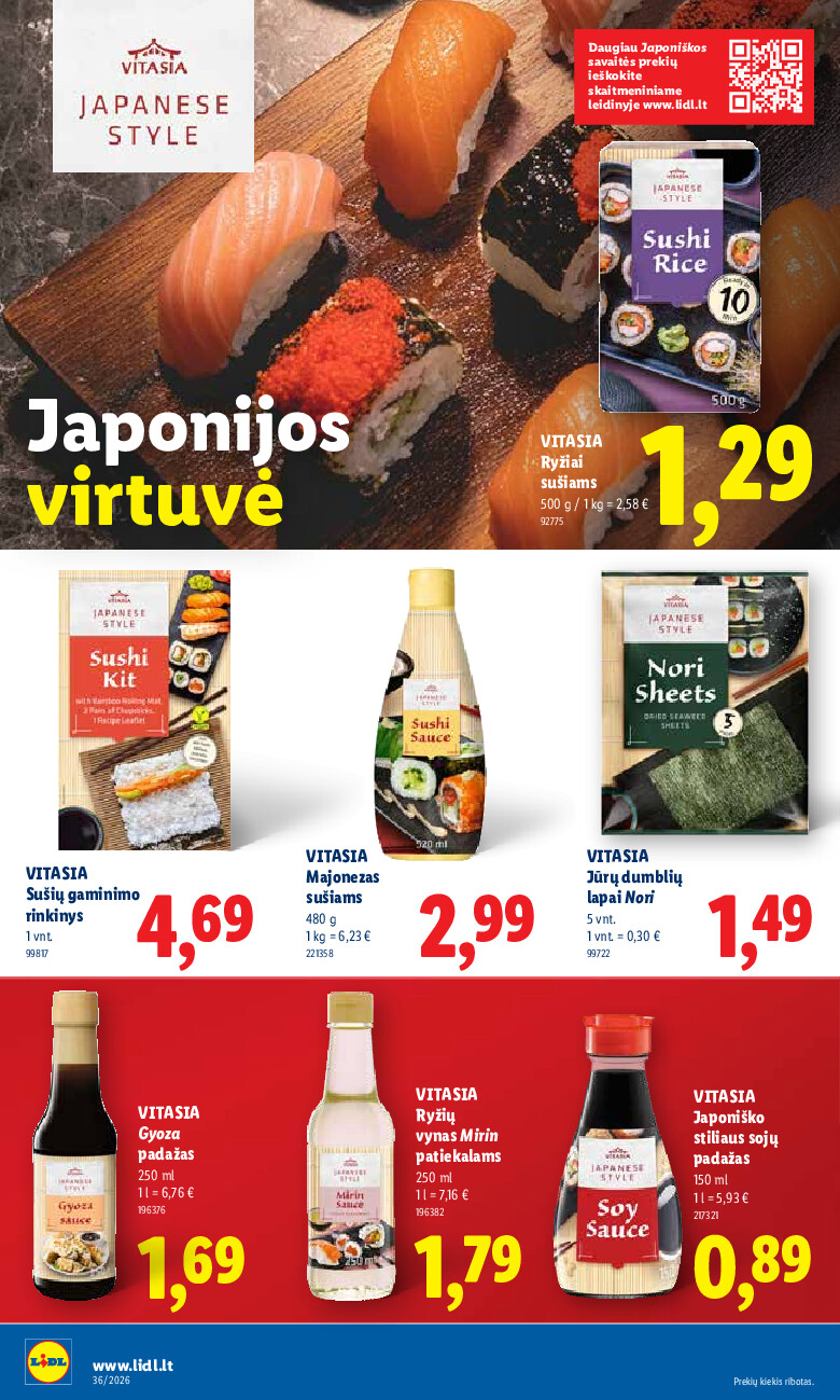 lidl - MAISTO PREKIŲ PASIŪLYMAI (2026-08-31 - 2026-09-06) - page: 20