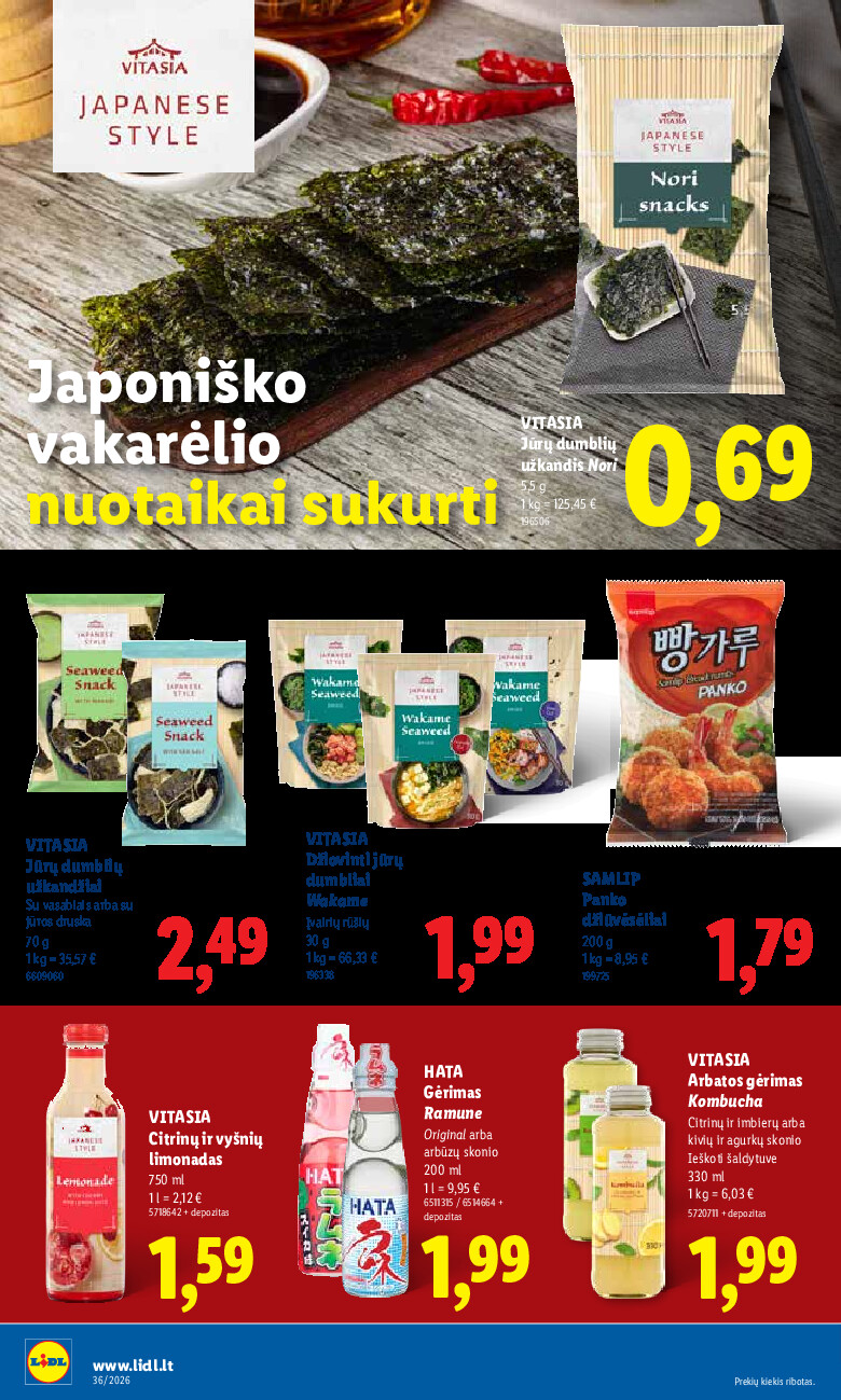 lidl - MAISTO PREKIŲ PASIŪLYMAI (2026-08-31 - 2026-09-06) - page: 22