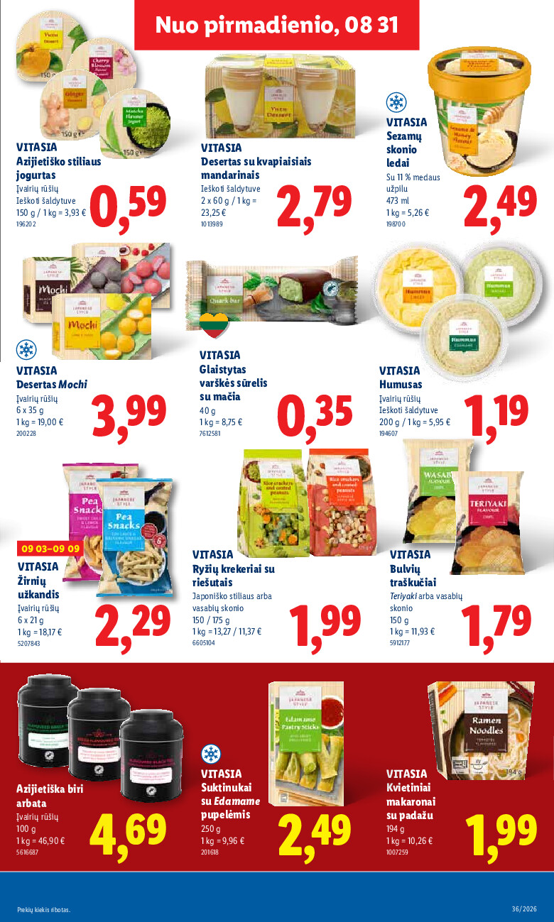 lidl - MAISTO PREKIŲ PASIŪLYMAI (2026-08-31 - 2026-09-06) - page: 23