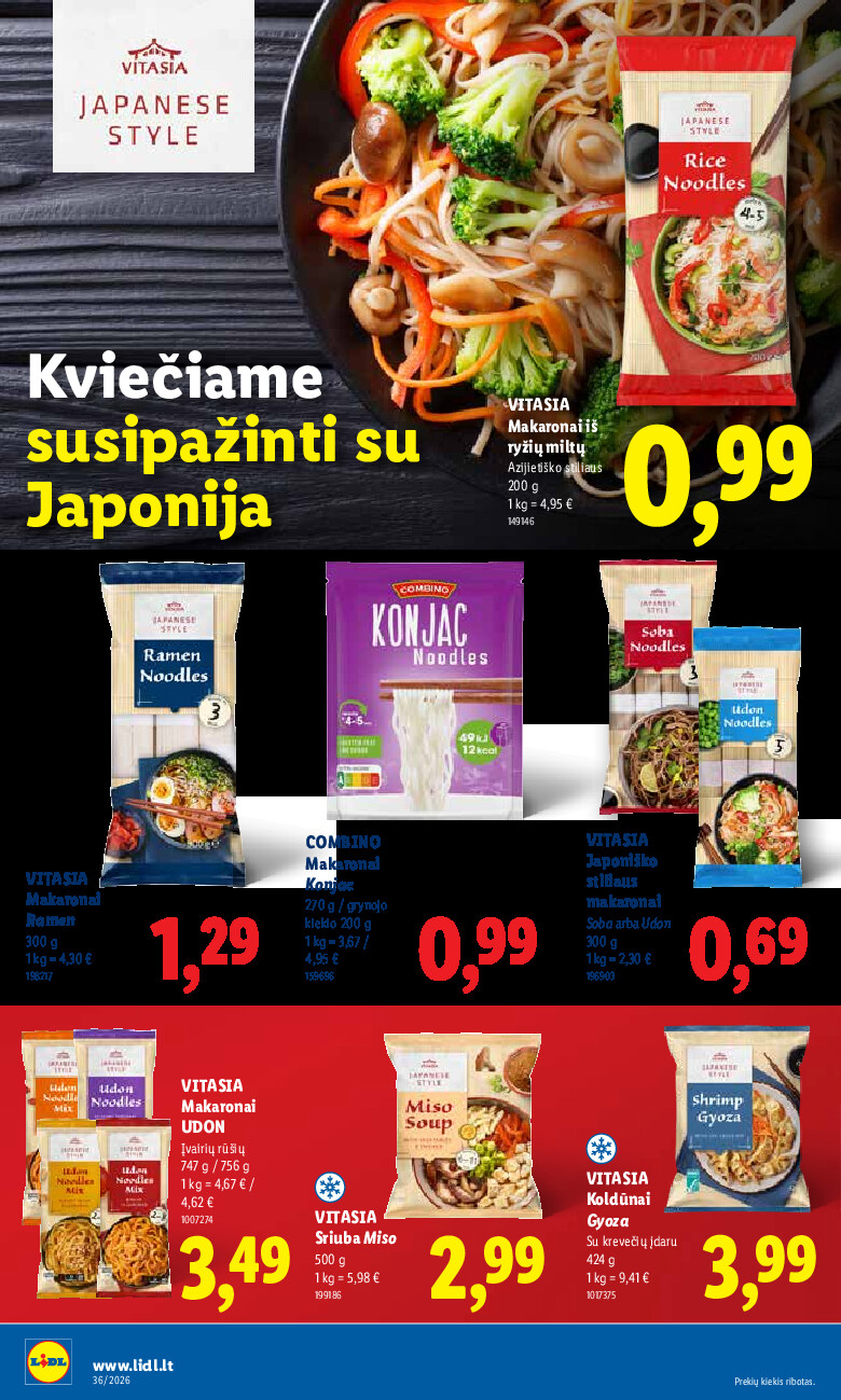 lidl - MAISTO PREKIŲ PASIŪLYMAI (2026-08-31 - 2026-09-06) - page: 24