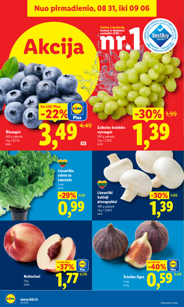 lidl - MAISTO PREKIŲ PASIŪLYMAI (2026-08-31 - 2026-09-06) - page: 4