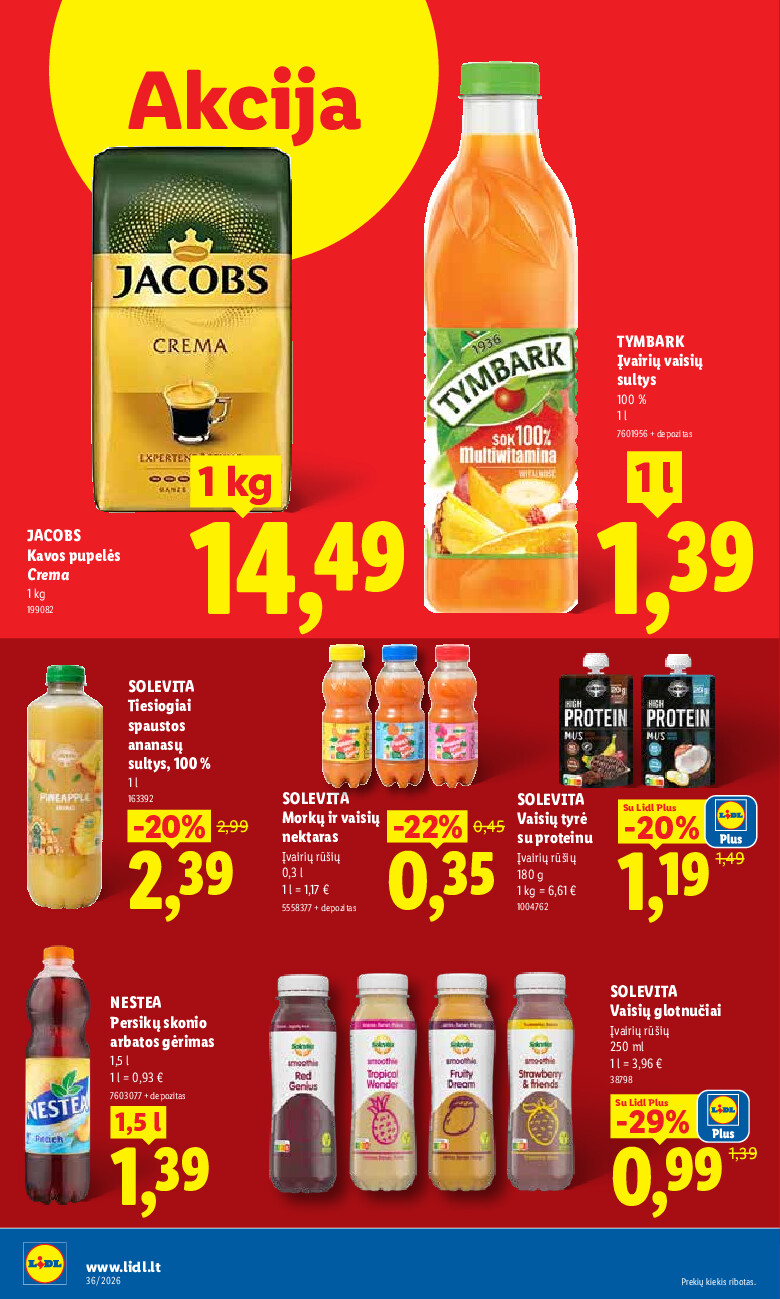 lidl - MAISTO PREKIŲ PASIŪLYMAI (2026-08-31 - 2026-09-06) - page: 34