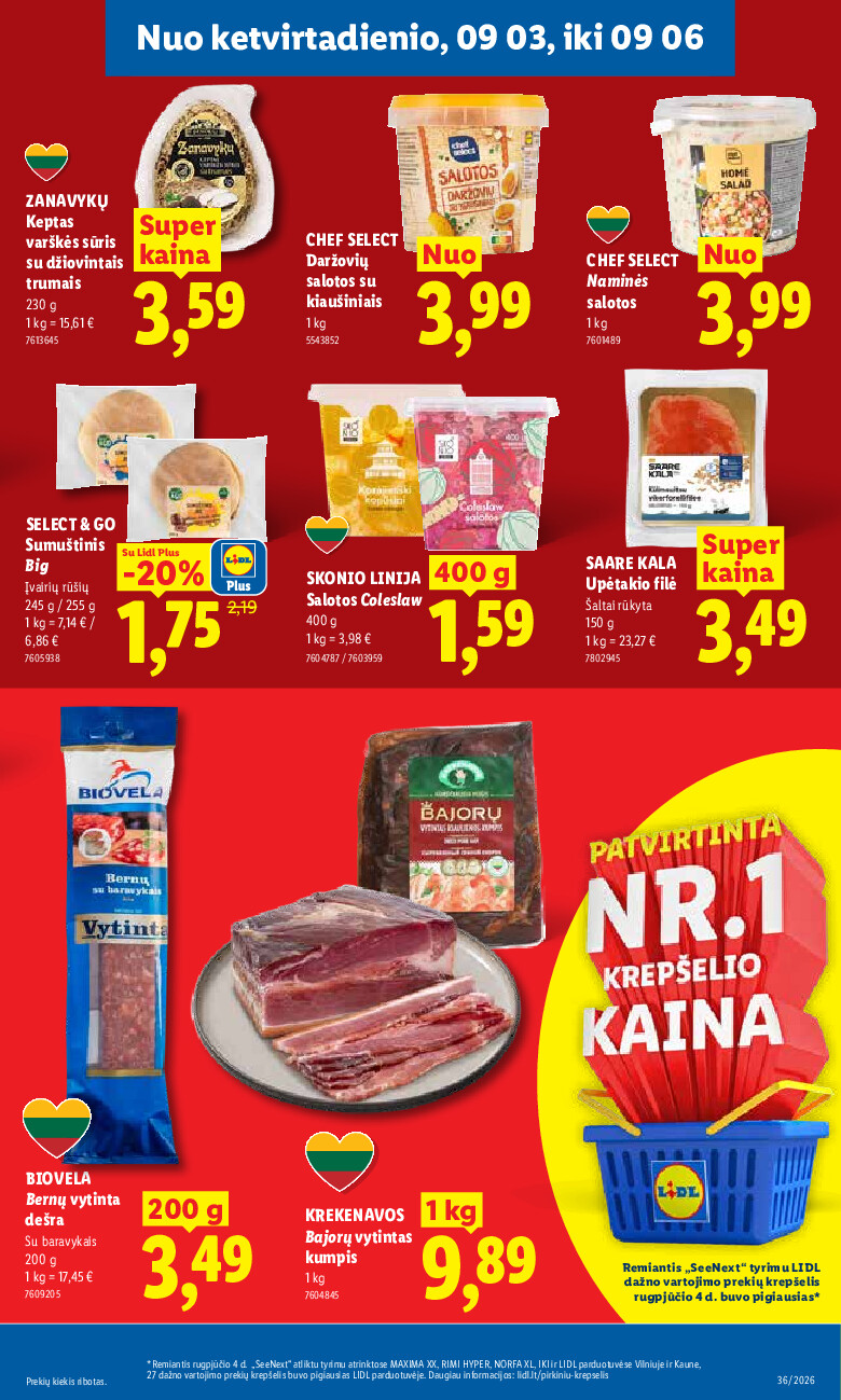 lidl - MAISTO PREKIŲ PASIŪLYMAI (2026-08-31 - 2026-09-06) - page: 37