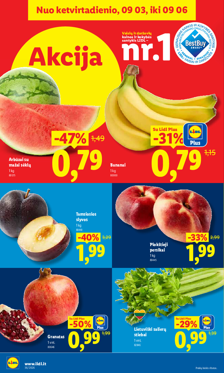 lidl - MAISTO PREKIŲ PASIŪLYMAI (2026-08-31 - 2026-09-06) - page: 40