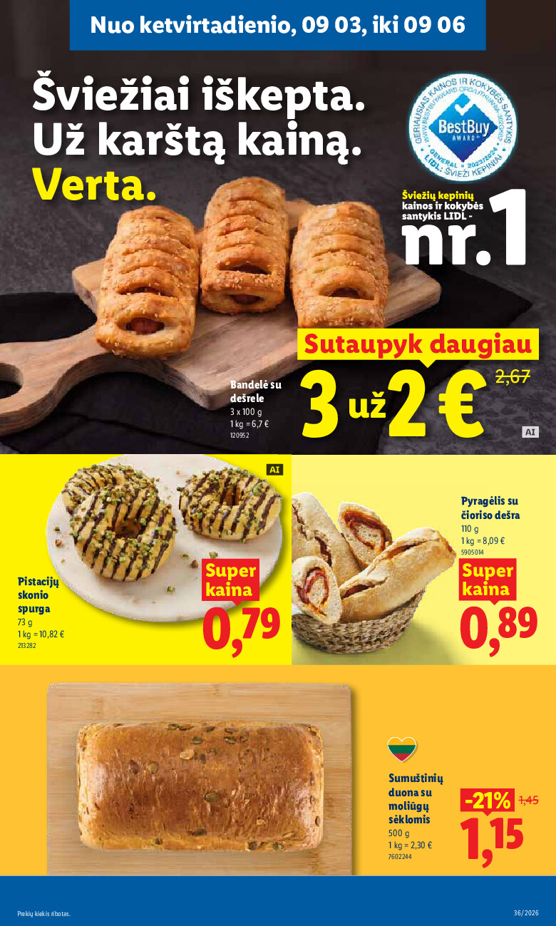 lidl - MAISTO PREKIŲ PASIŪLYMAI (2026-08-31 - 2026-09-06) - page: 41