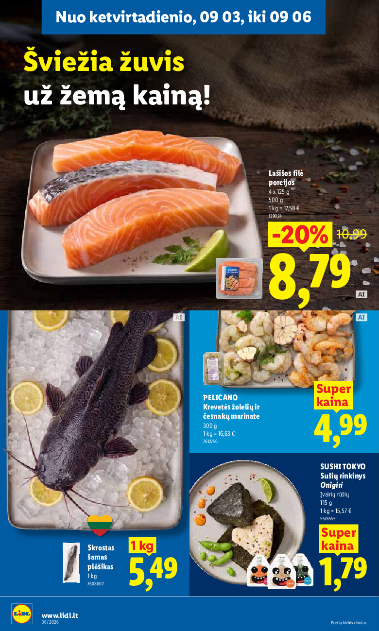 lidl - MAISTO PREKIŲ PASIŪLYMAI (2026-08-31 - 2026-09-06) - page: 42