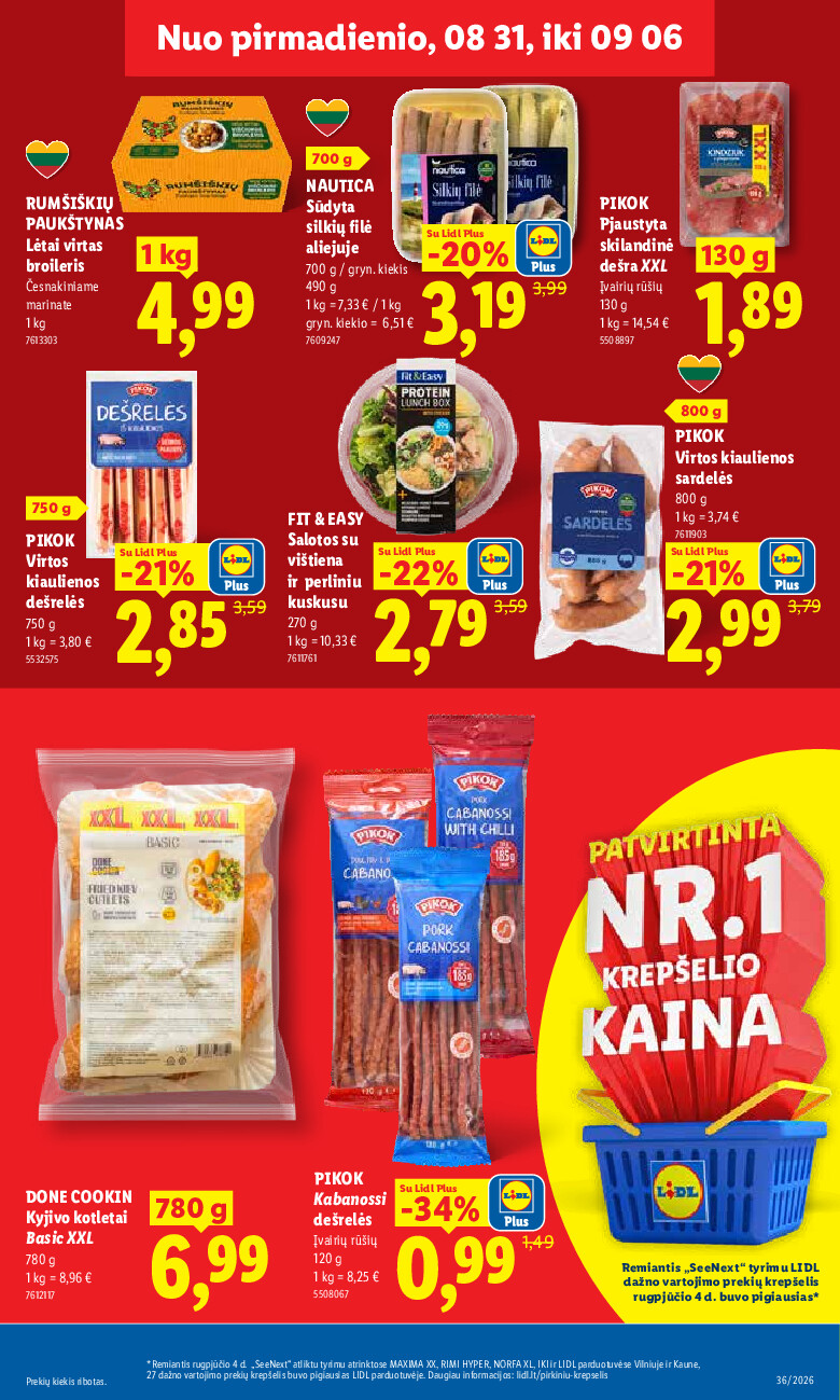 lidl - MAISTO PREKIŲ PASIŪLYMAI (2026-08-31 - 2026-09-06) - page: 9