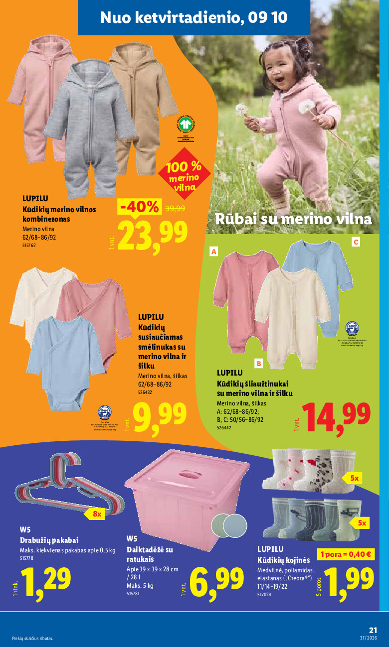lidl - NE MAISTO PREKIŲ PASIŪLYMAI (2026-09-07 - 2026-09-13) - page: 21