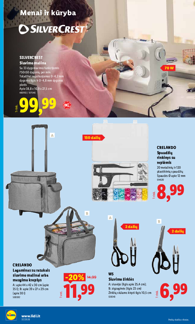 lidl - NE MAISTO PREKIŲ PASIŪLYMAI (2026-09-07 - 2026-09-13) - page: 24