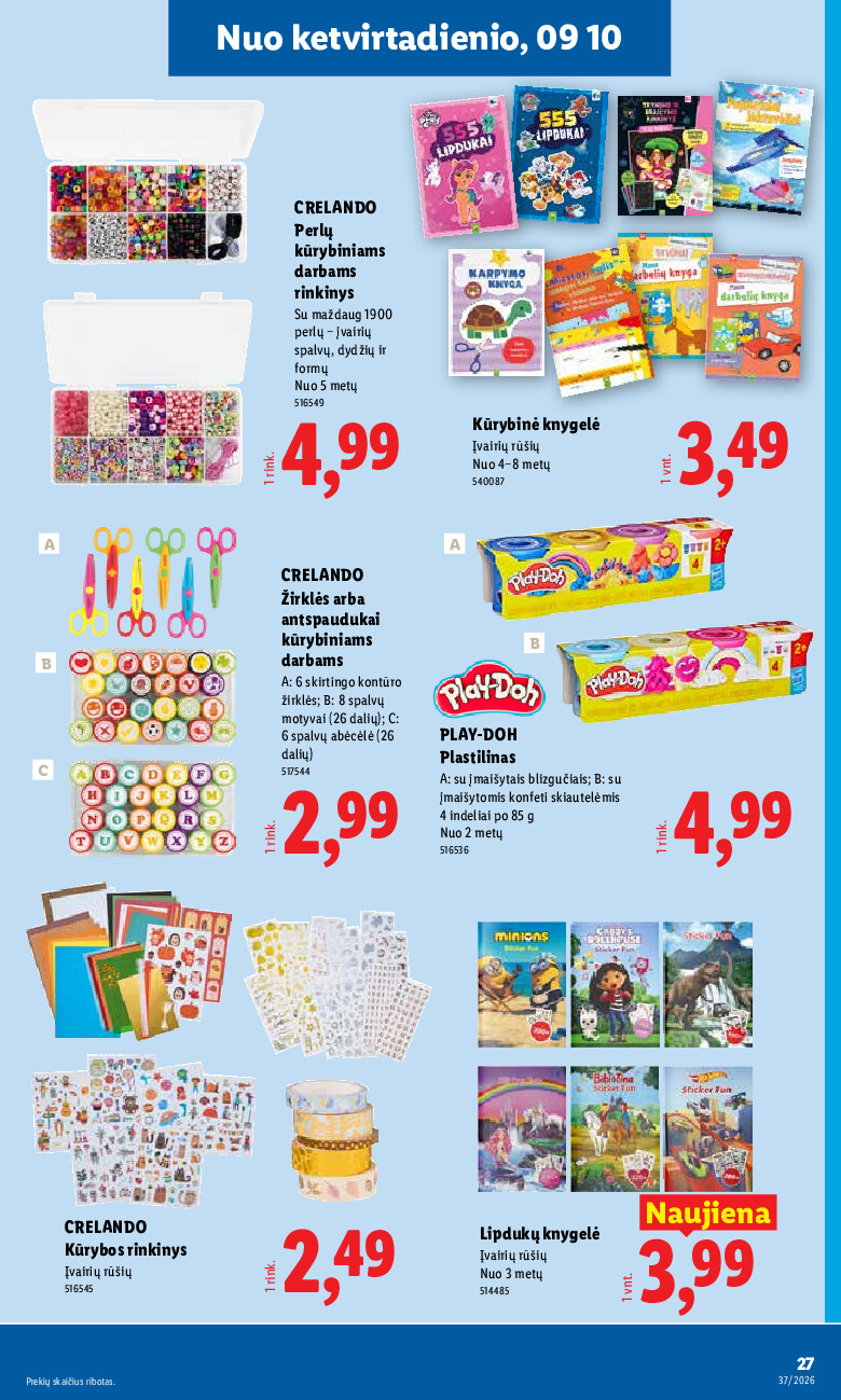 lidl - NE MAISTO PREKIŲ PASIŪLYMAI (2026-09-07 - 2026-09-13) - page: 27