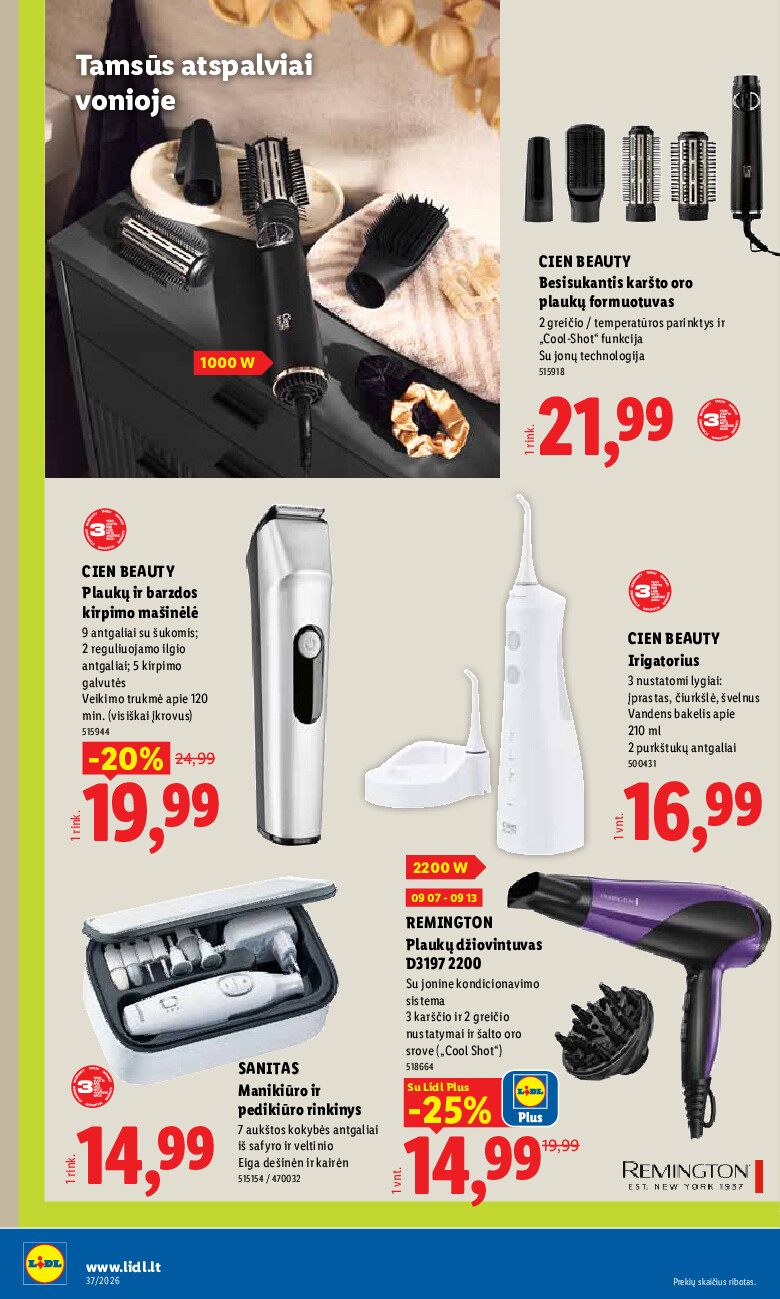 lidl - NE MAISTO PREKIŲ PASIŪLYMAI (2026-09-07 - 2026-09-13) - page: 8